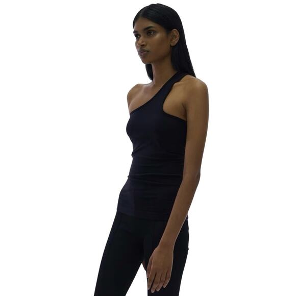 NWT! Helmut Lang Core Cutout Black Seamless Jersey Stretch Tank - Size M/L - Picture 4 of 8